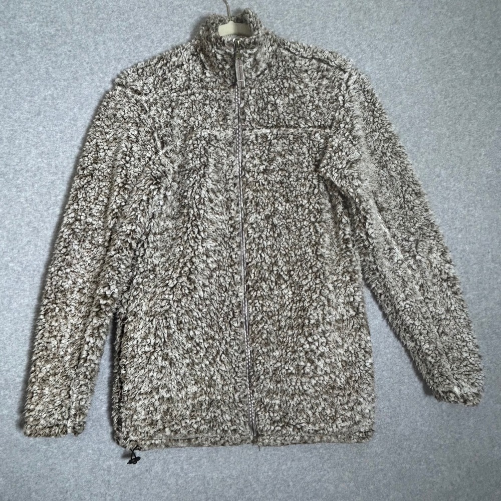 Cabin Fever Ramatex Sherpa Jacket Unisex Large Brown White Fleece Gorpcore Cozy